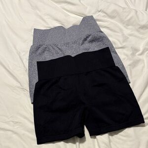 Women's Black and Gray Shorts